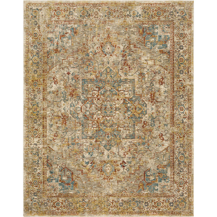Karastan Ezine Oriental Cream/Gold Area Rug Wayfair